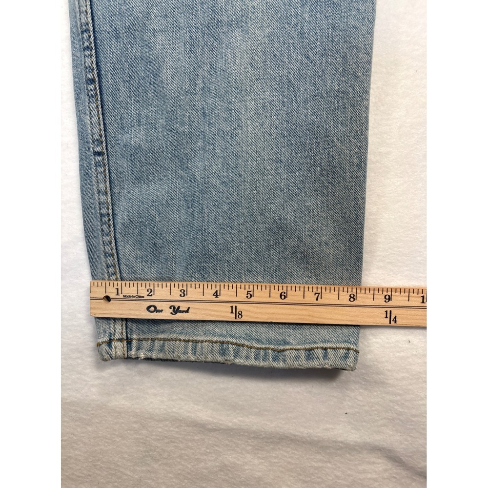 Signature by Levi Strauss Mens Regular Fit Light Wash Denim Jeans 37x31.5 - Picture 8 of 9